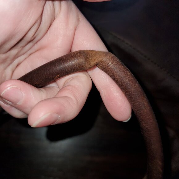 👜 FRYE Vintage Brown Leather Studded Hobo Shoulder Bag Boho - Picture 15 of 15